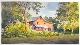 Old House Painting with Watercolor