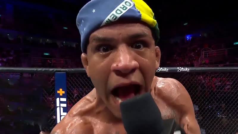 Gilbert Burns Octagon Interview, UFC