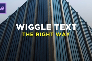 WIGGLE TEXT - Adobe After Effects (Sam Kolder Inspired Tutorial)
