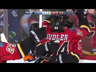 Canucks @ Flames Highlights 10/7/15