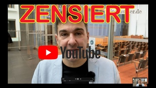 Youtube hat mich wieder zensiert und gesperrt – wegen Stuttgart -Livestream!!
