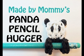 Panda Bear Charm - Rainbow Loom Pencil Hugger #1