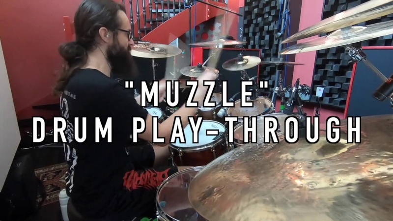 Benighted Kevin Paradis playing Muzzle (official drum play through