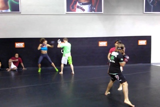 Urijah Faber & Meisha Tate TUF Finale Open Workout urijah faber & meisha tate tuf finale open workout