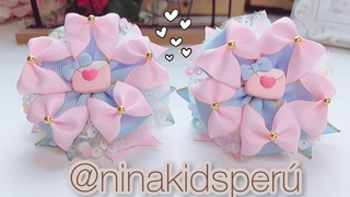 Moñitos para bebe de 0 edad a más con listón de 2.5 cm 🫶🏽🤩🎀 Buns for babies