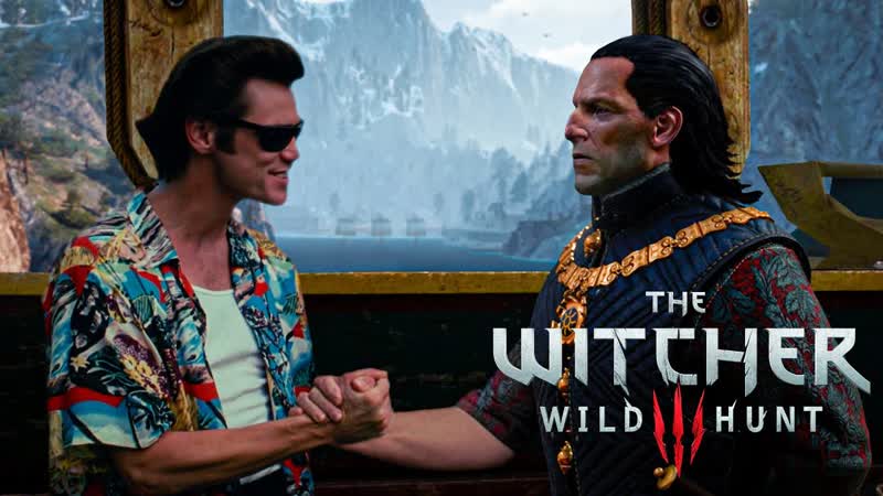 Ace Ventura in The Witcher 3: Эйс Вентура соблазняет Трисс Меригольд и