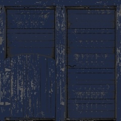 R4P std Blue door 2sides (1,1x2,1m)