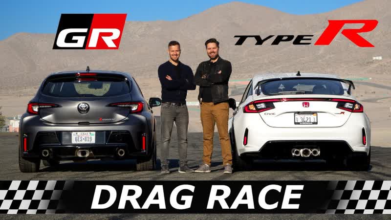 2023 Honda Civic Type R vs Toyota GR Corolla, , DRAG ROLL