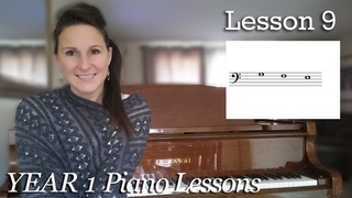 Lesson 9: Bass Clef Space Notes | Free Beginner Piano Lessons - [Year 1]  Lesson 1-9