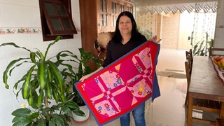 #passoapasso de tapete de #patchwork
