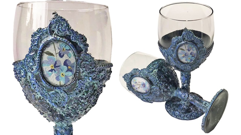 DIY GLASSES WITH SILICONE MOLDS, HOW TO DECORATE