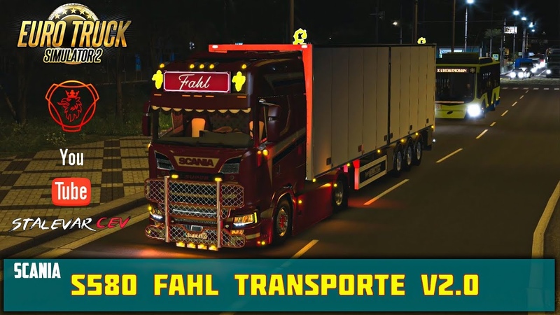 ETS 2 Mods Обзор Scania S580 FAHL TRANSPORTE V2.