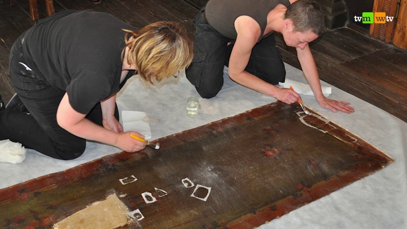 697 Die handgemalten Tapeten im Blüchermuseum