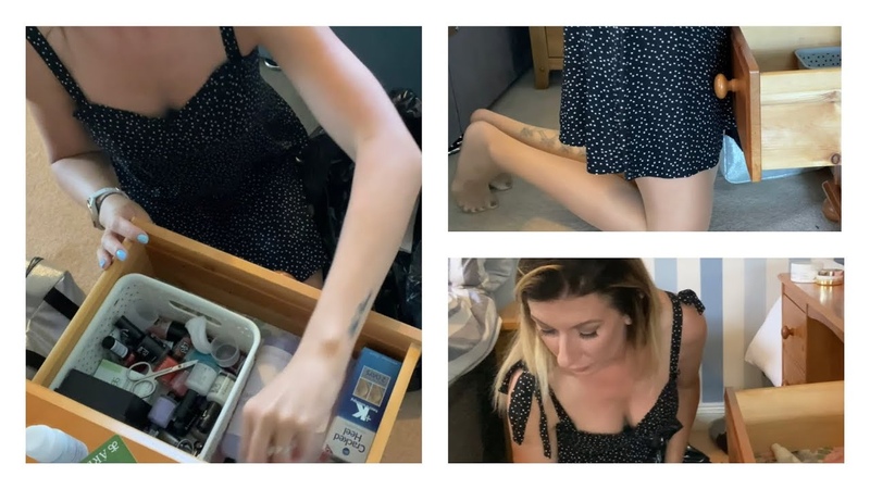 ASMR No Talking Tidy and Organise My dresser With Me Cleaning