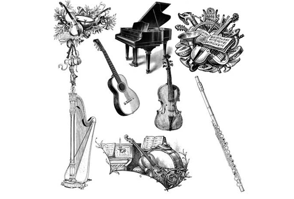 музыкальный пак картинка. кисти музыка. кисти для фотошопа ноты. кисточка и нотка. кисти для фотошопа музыка.