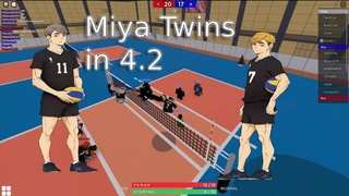 Miya Twins in Roblox Volleyball 4.2