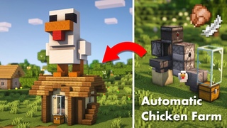 Minecraft | How to build an Automatic Chicken Farm | Tutorial